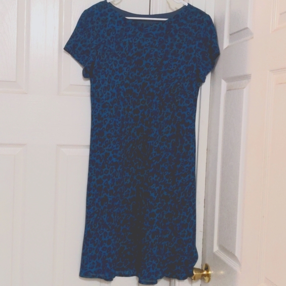 Jessica Howard Dresses & Skirts - Jessica Howard Women's Blue Cheetah Animal Print Dress. Size 14